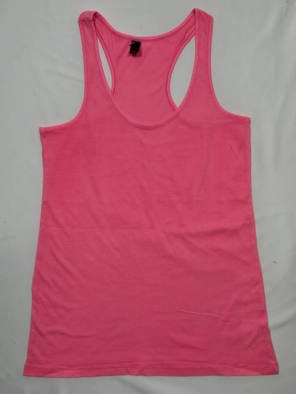 District Neon Hot Pink Racerback Tank Top Small NWOT